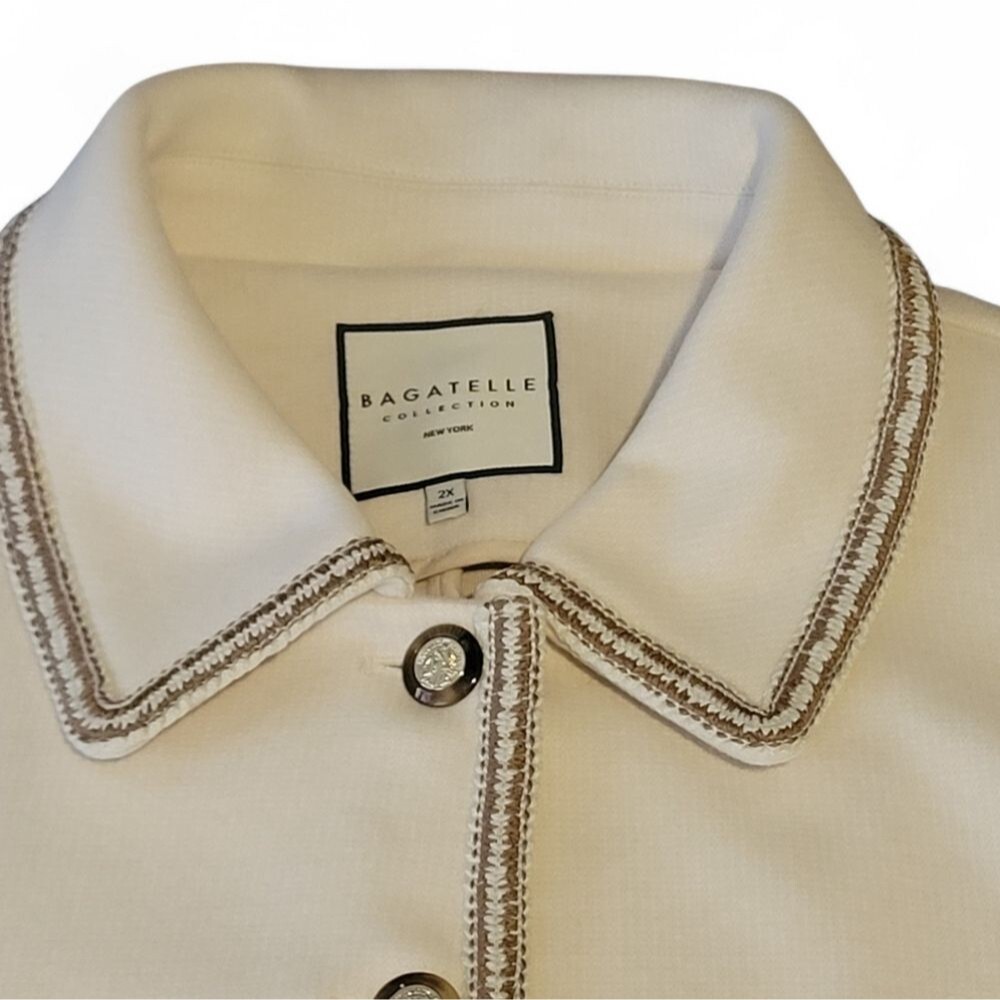Bagatelle Women's Cream Button Down Jacket Sz 1X - NWT - Picture 7 of 11
